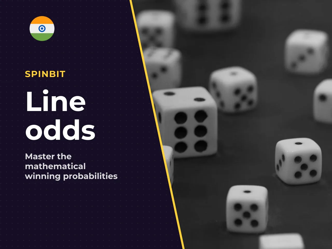 Mathematical line probability breakdown Each number