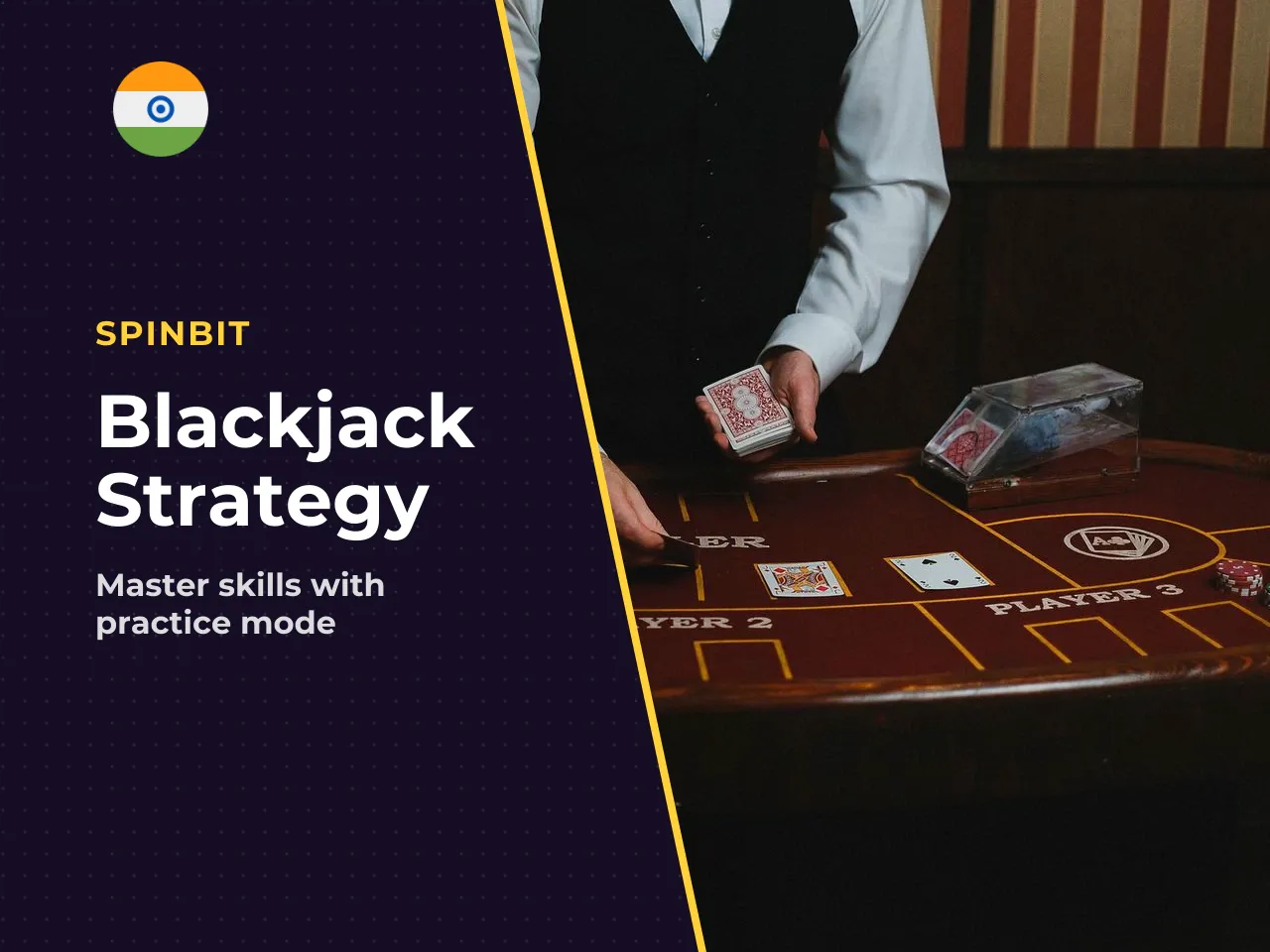 Blackjack demo learning the rules and